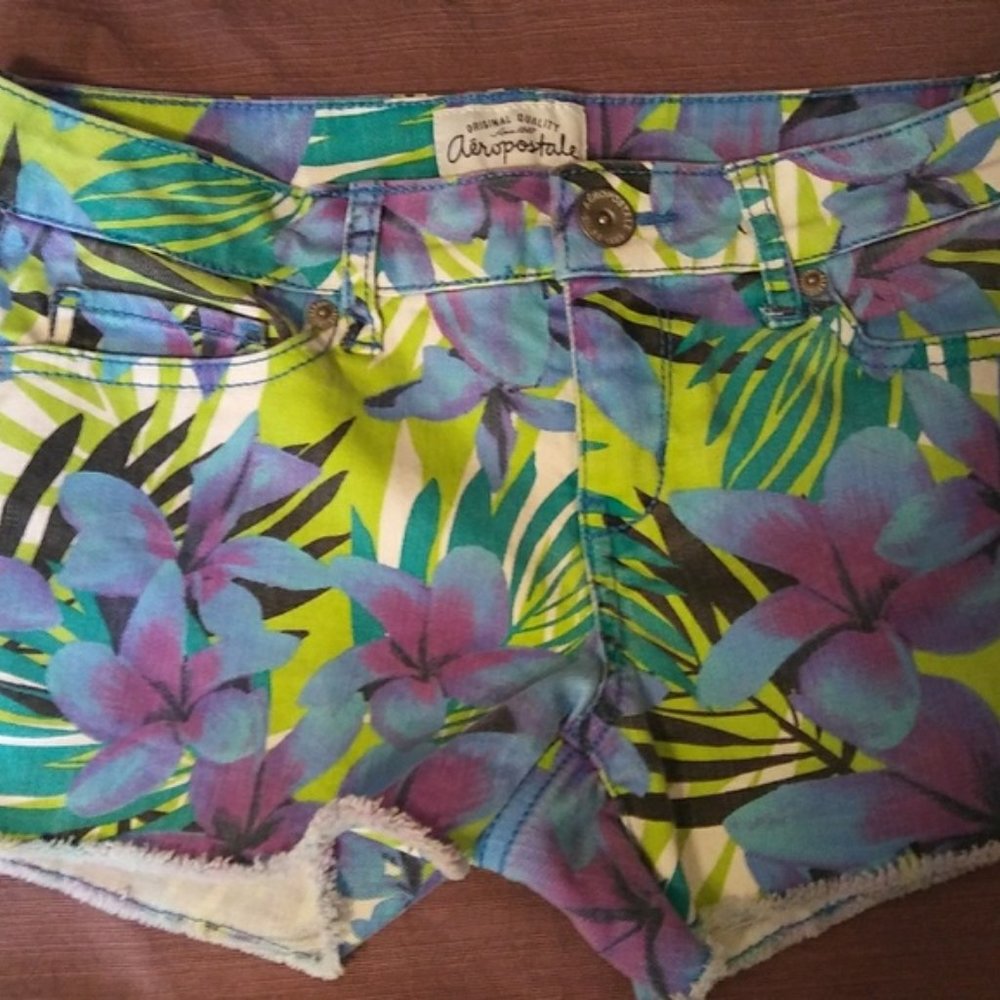 Adorable Floral Aeropostale Shorts Sz 0/1